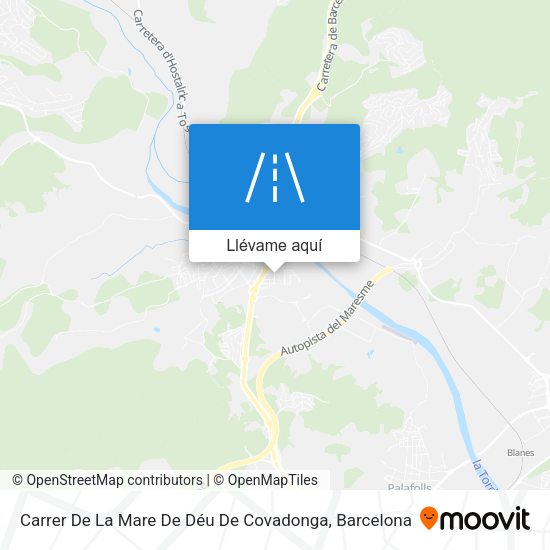 Mapa Carrer De La Mare De Déu De Covadonga