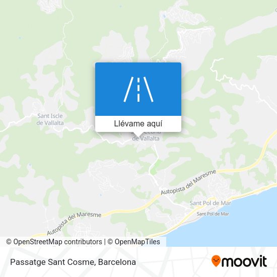 Mapa Passatge Sant Cosme