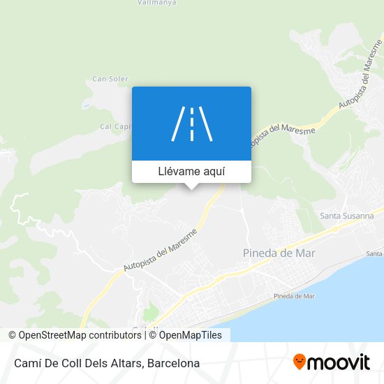 Mapa Camí De Coll Dels Altars