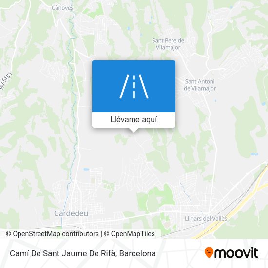 Mapa Camí De Sant Jaume De Rifà