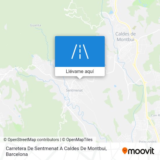 Mapa Carretera De Sentmenat A Caldes De Montbui