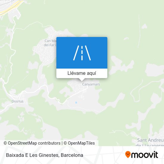 Mapa Baixada E Les Ginestes