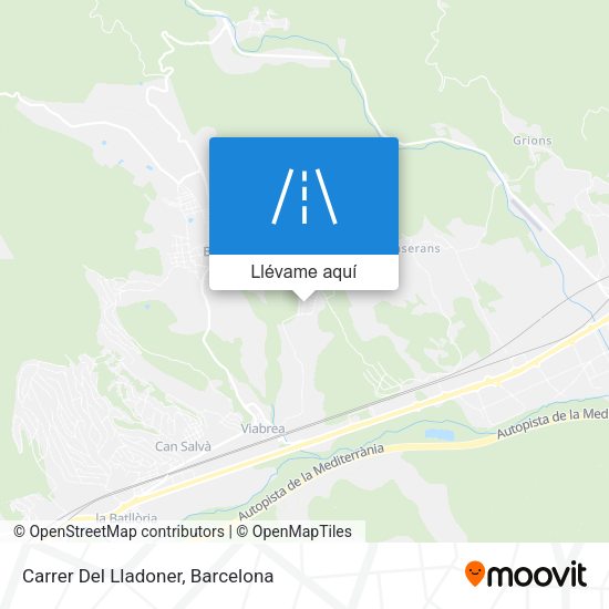 Mapa Carrer Del Lladoner