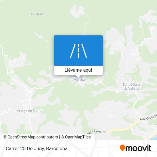 Mapa Carrer 25 De Juny