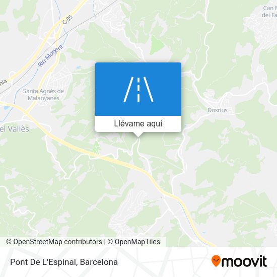 Mapa Pont De L'Espinal