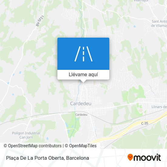 Mapa Plaça De La Porta Oberta