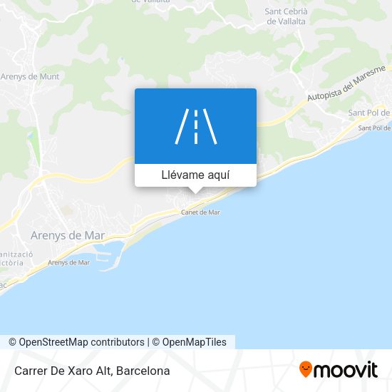 Mapa Carrer De Xaro Alt