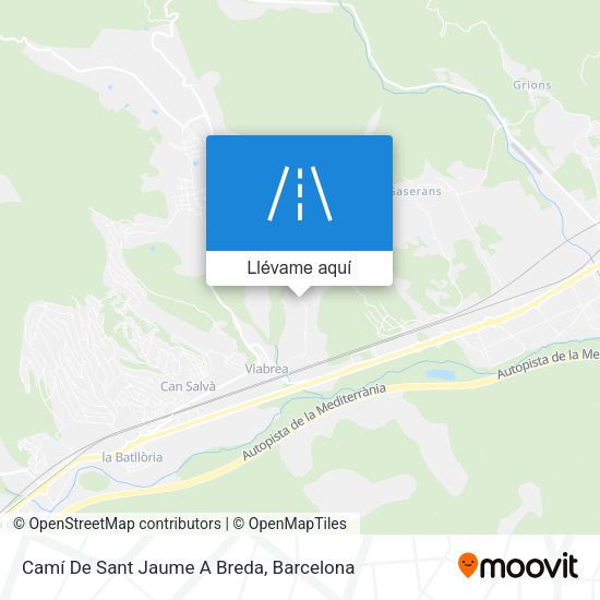 Mapa Camí De Sant Jaume A Breda