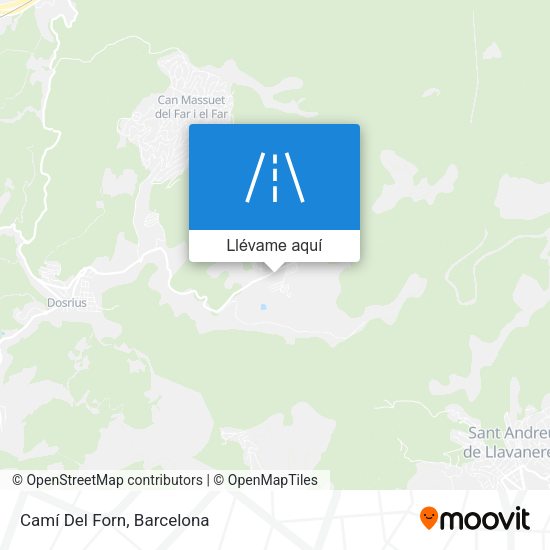 Mapa Camí Del Forn