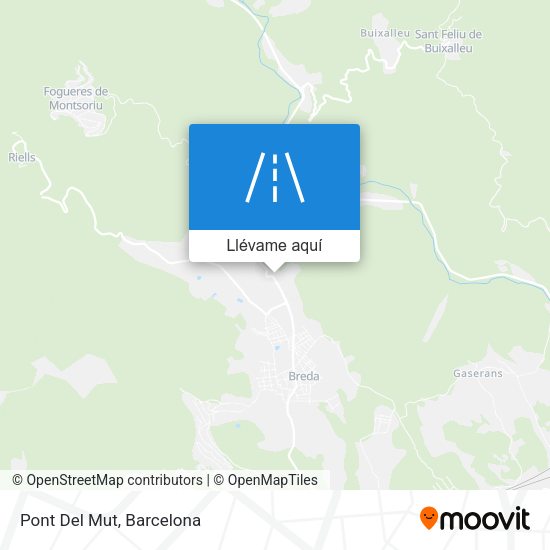 Mapa Pont Del Mut