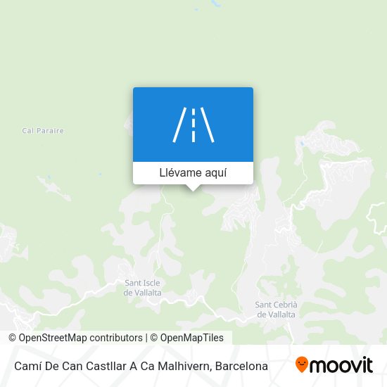 Mapa Camí De Can Castllar A Ca Malhivern