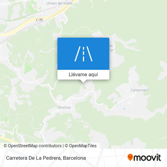 Mapa Carretera De La Pedrera