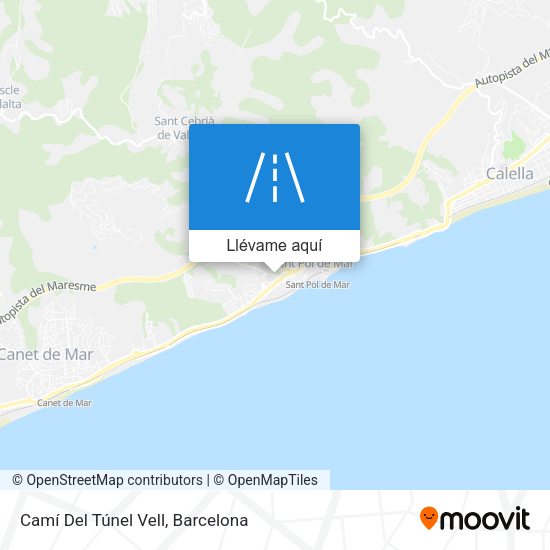 Mapa Camí Del Túnel Vell