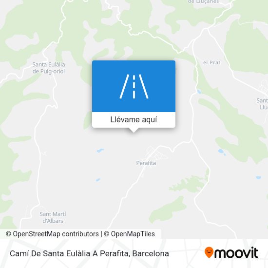 Mapa Camí De Santa Eulàlia A Perafita
