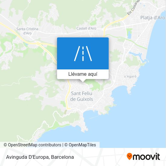 Mapa Avinguda D'Europa