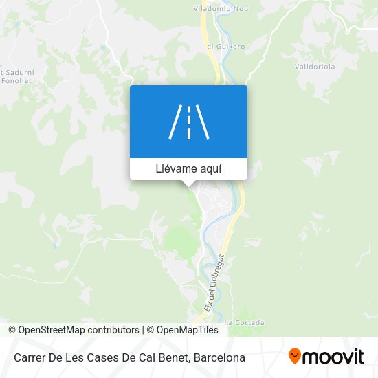 Mapa Carrer De Les Cases De Cal Benet