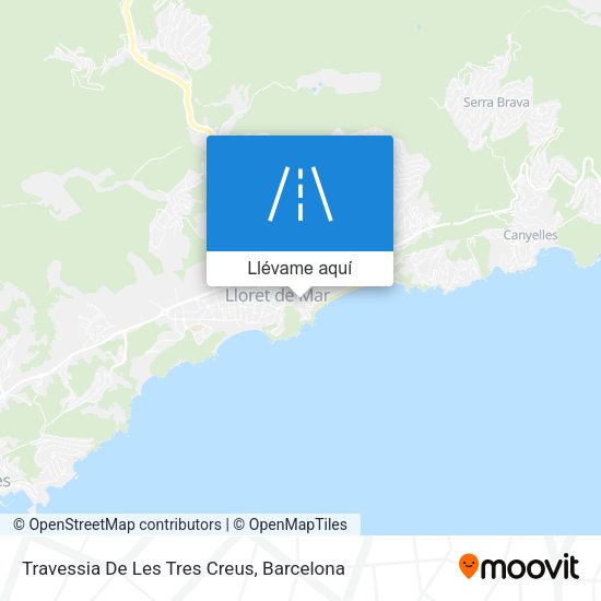 Mapa Travessia De Les Tres Creus