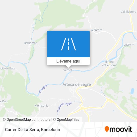 Mapa Carrer De La Serra