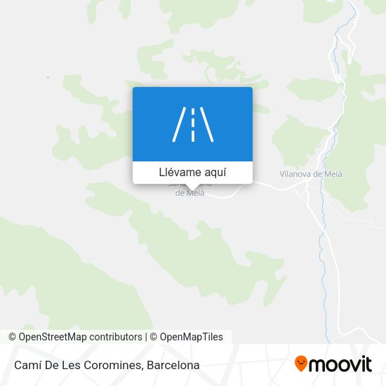 Mapa Camí De Les Coromines