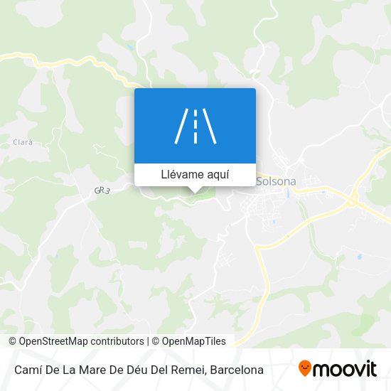 Mapa Camí De La Mare De Déu Del Remei