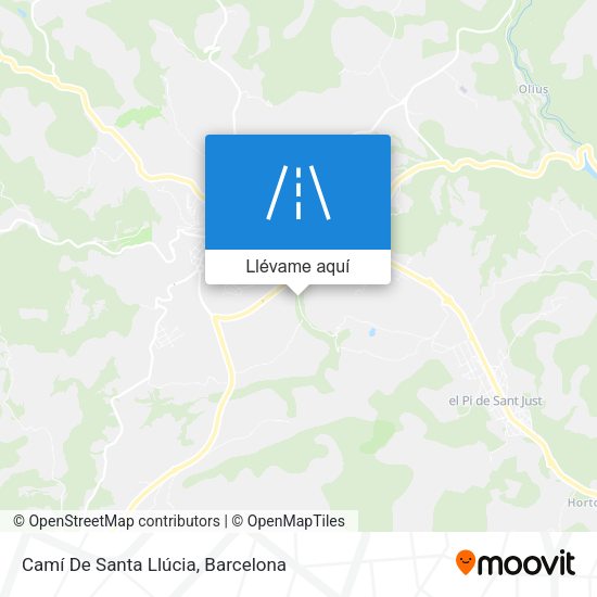 Mapa Camí De Santa Llúcia