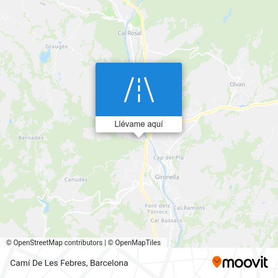Mapa Camí De Les Febres