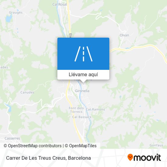 Mapa Carrer De Les Treus Creus