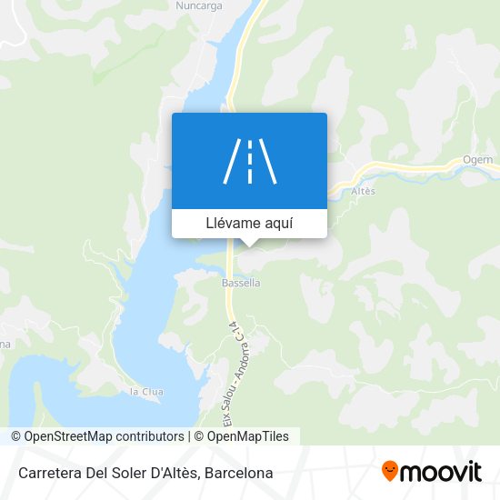Mapa Carretera Del Soler D'Altès