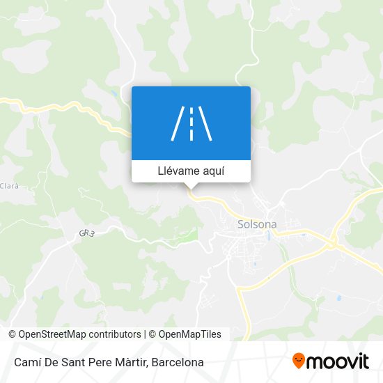 Mapa Camí De Sant Pere Màrtir