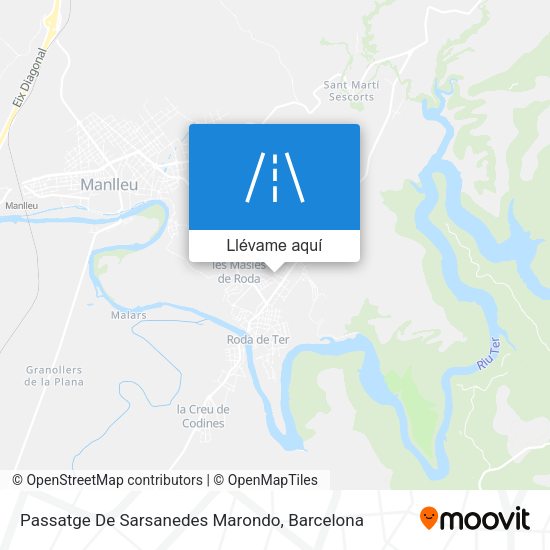 Mapa Passatge De Sarsanedes Marondo
