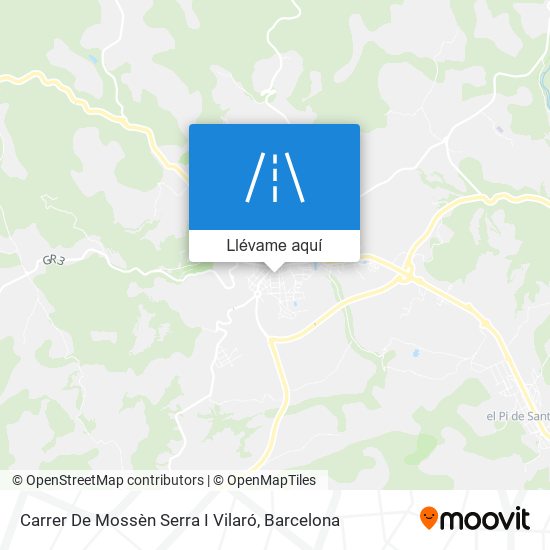 Mapa Carrer De Mossèn Serra I Vilaró