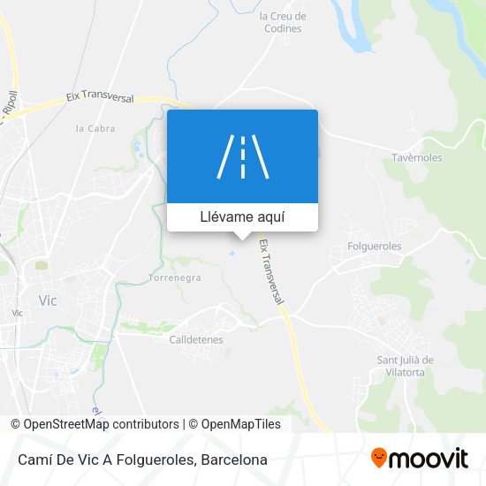 Mapa Camí De Vic A Folgueroles