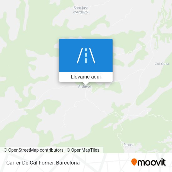 Mapa Carrer De Cal Forner