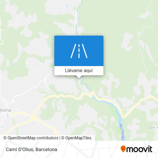 Mapa Camí D'Olius