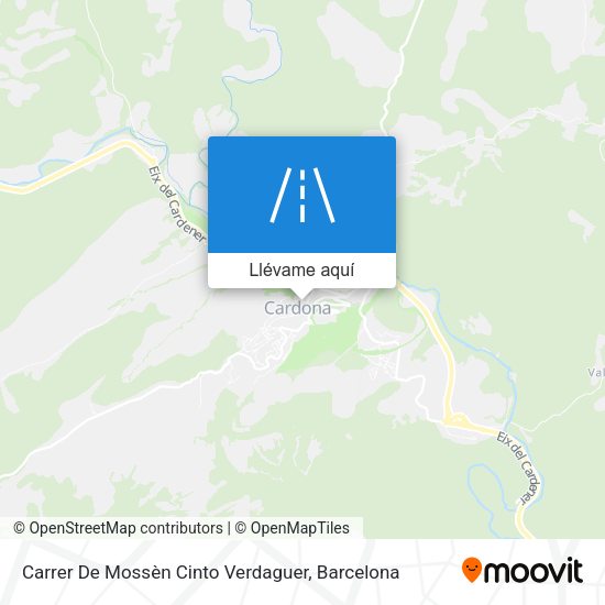 Mapa Carrer De Mossèn Cinto Verdaguer