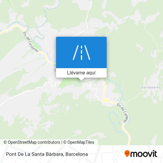 Mapa Pont De La Santa Bàrbara