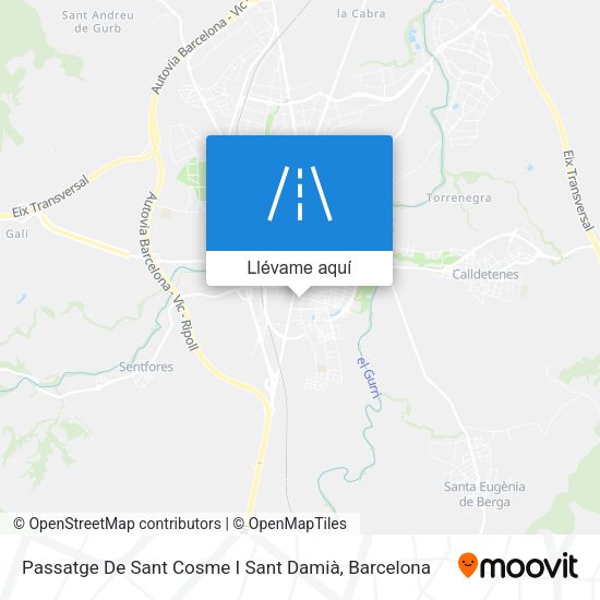 Mapa Passatge De Sant Cosme I Sant Damià
