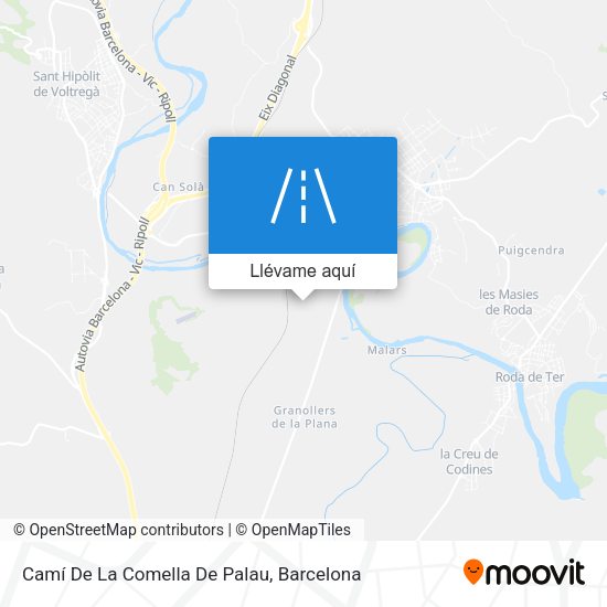 Mapa Camí De La Comella De Palau