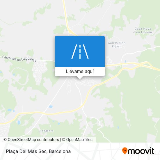 Mapa Plaça Del Mas Sec