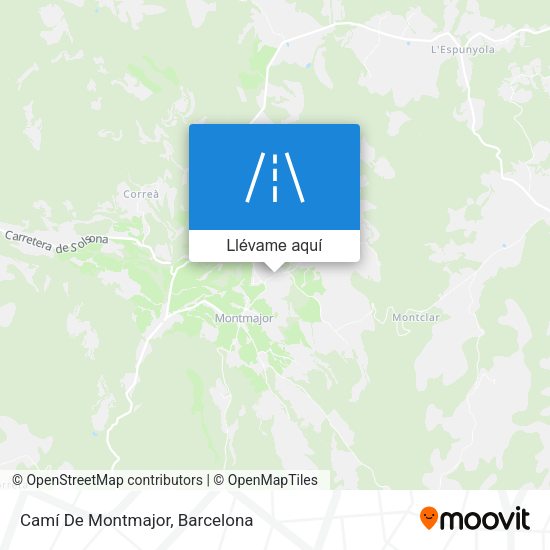 Mapa Camí De Montmajor