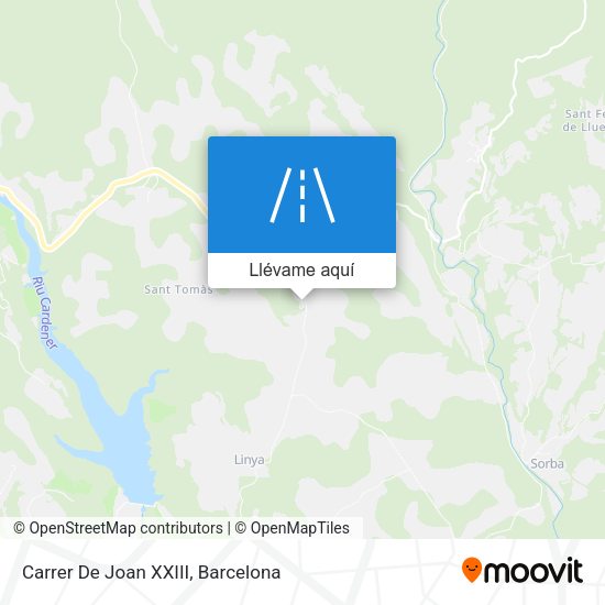 Mapa Carrer De Joan XXIII