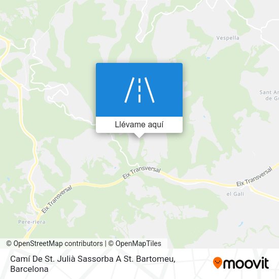 Mapa Camí De St. Julià Sassorba A St. Bartomeu