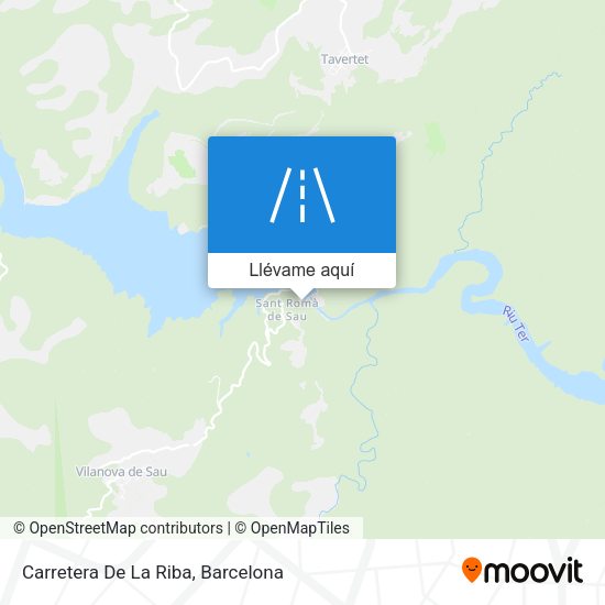 Mapa Carretera De La Riba