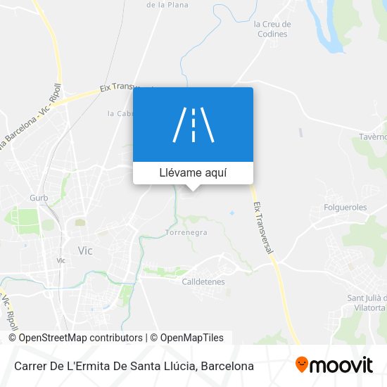 Mapa Carrer De L'Ermita De Santa Llúcia