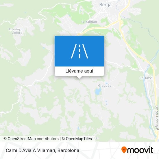 Mapa Camí D'Avià A Vilamarí