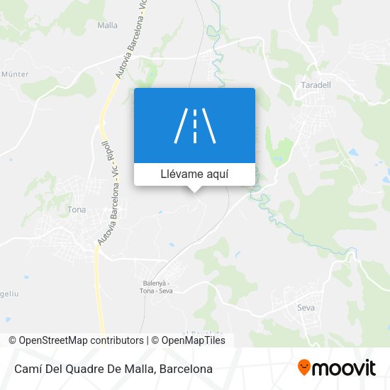 Mapa Camí Del Quadre De Malla