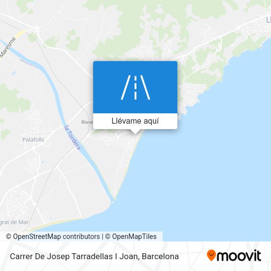 Mapa Carrer De Josep Tarradellas I Joan