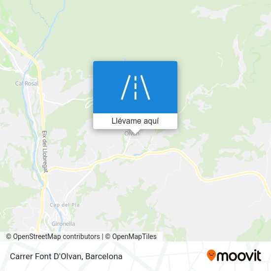 Mapa Carrer Font D'Olvan