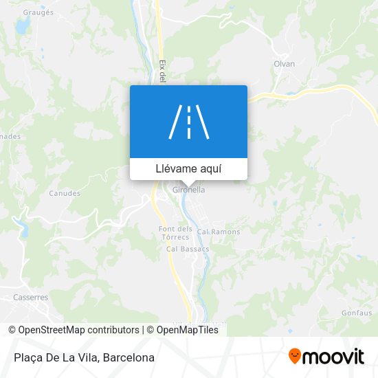 Mapa Plaça De La Vila