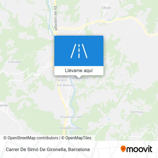 Mapa Carrer De Simó De Gironella